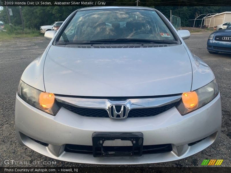 Alabaster Silver Metallic / Gray 2009 Honda Civic LX Sedan
