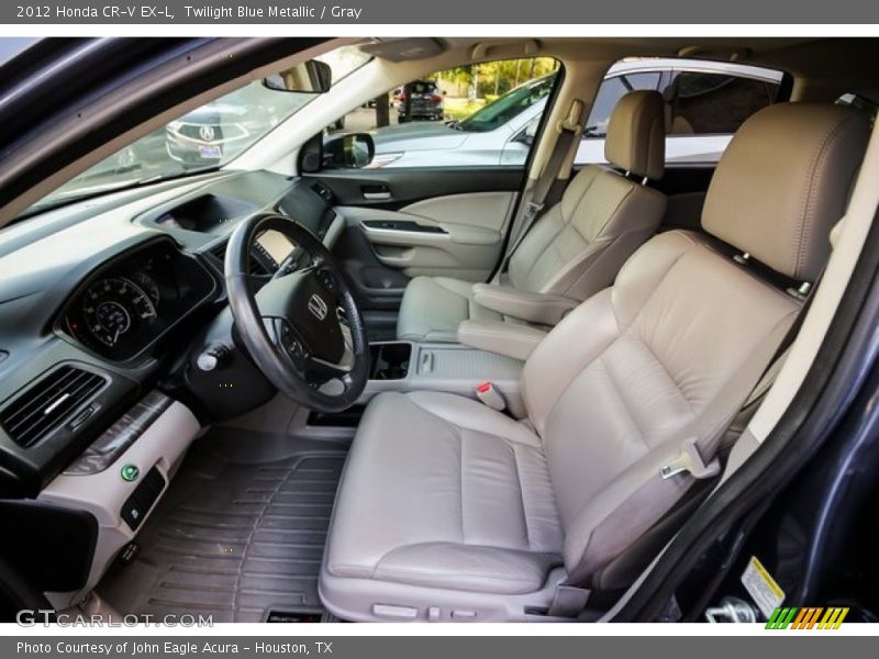 Twilight Blue Metallic / Gray 2012 Honda CR-V EX-L