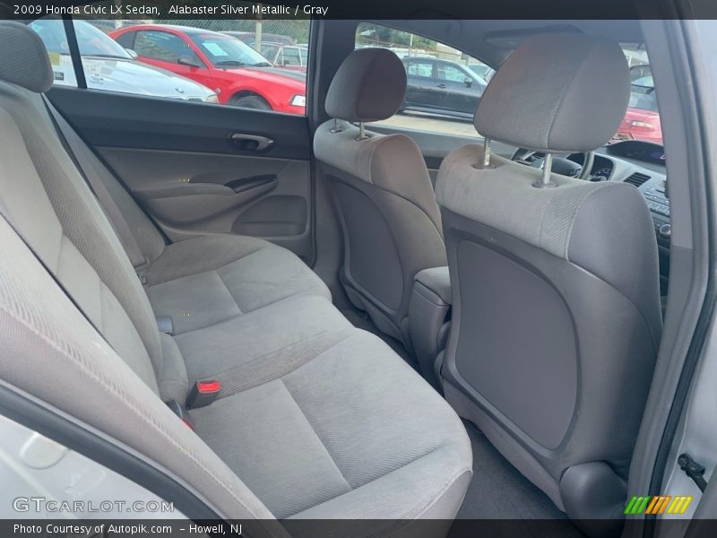 Alabaster Silver Metallic / Gray 2009 Honda Civic LX Sedan