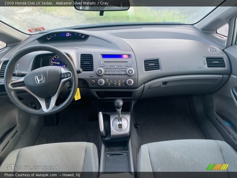 Alabaster Silver Metallic / Gray 2009 Honda Civic LX Sedan