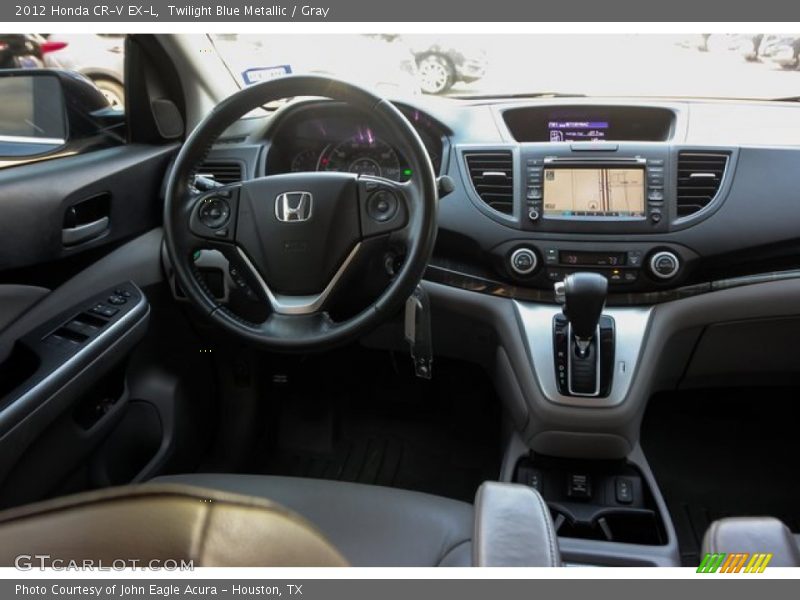 Twilight Blue Metallic / Gray 2012 Honda CR-V EX-L