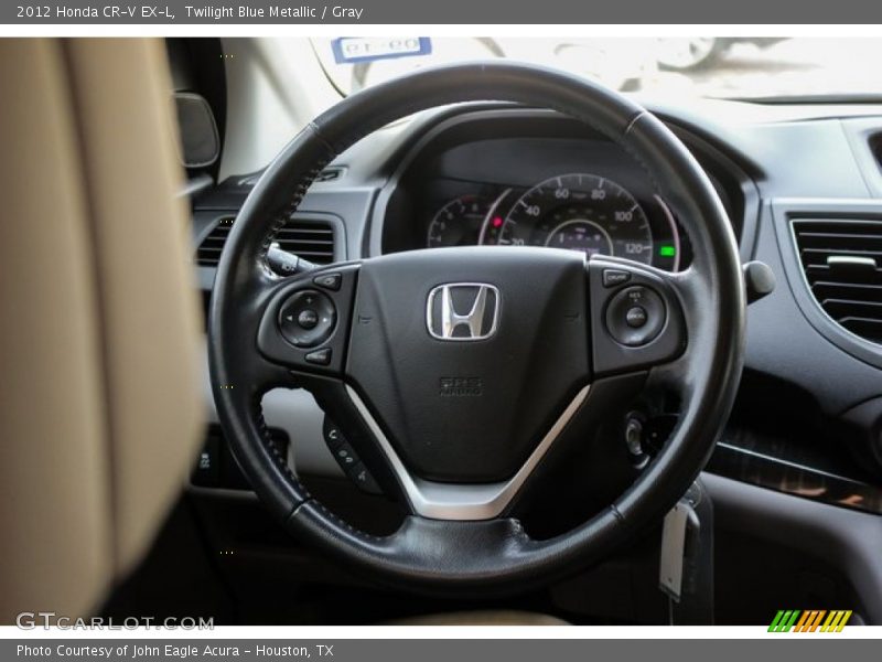 Twilight Blue Metallic / Gray 2012 Honda CR-V EX-L