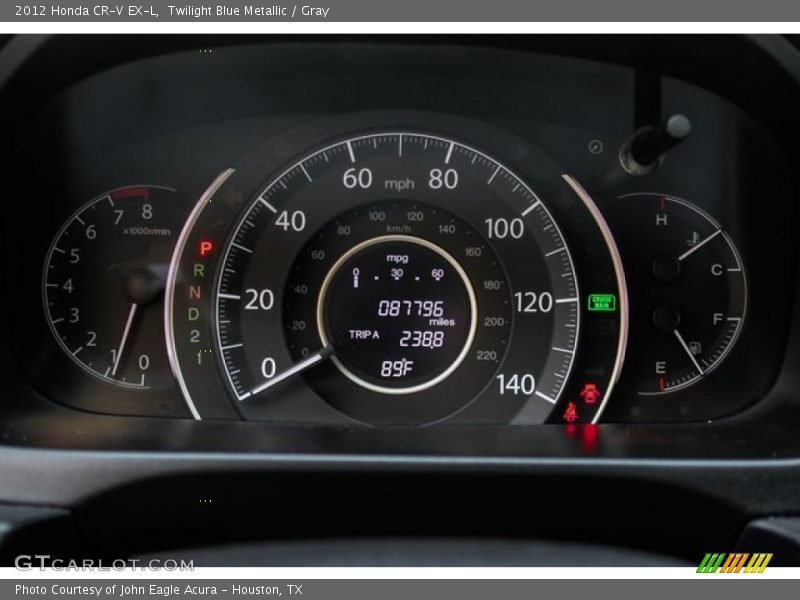 Twilight Blue Metallic / Gray 2012 Honda CR-V EX-L