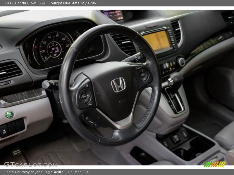 Twilight Blue Metallic / Gray 2012 Honda CR-V EX-L