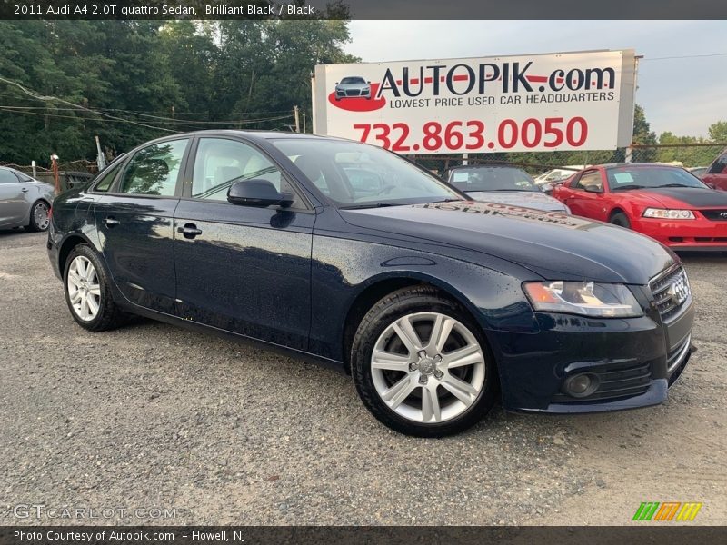 Brilliant Black / Black 2011 Audi A4 2.0T quattro Sedan