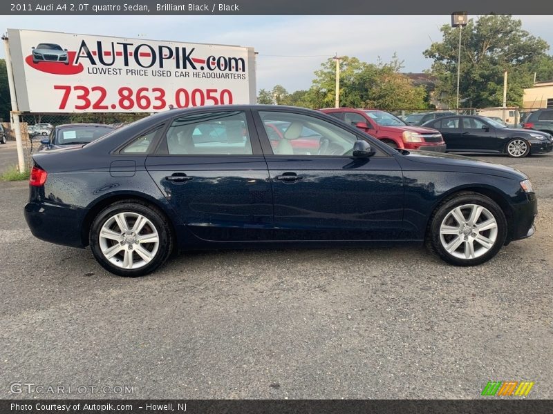 Brilliant Black / Black 2011 Audi A4 2.0T quattro Sedan