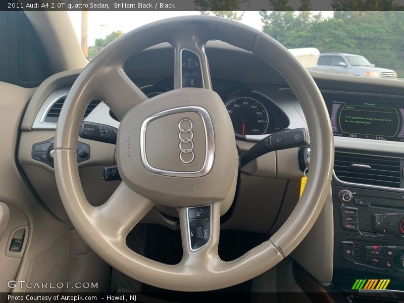 Brilliant Black / Black 2011 Audi A4 2.0T quattro Sedan