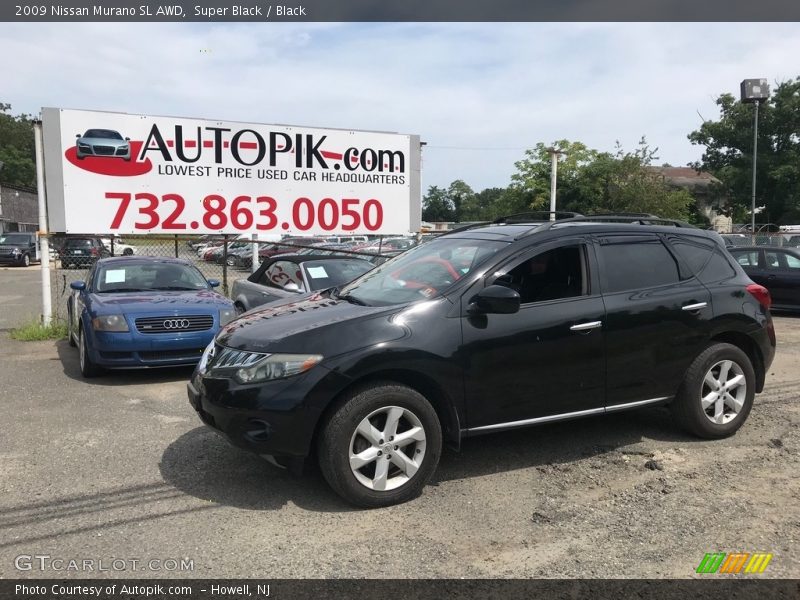 Super Black / Black 2009 Nissan Murano SL AWD
