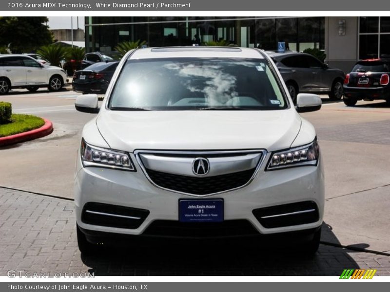 White Diamond Pearl / Parchment 2016 Acura MDX Technology