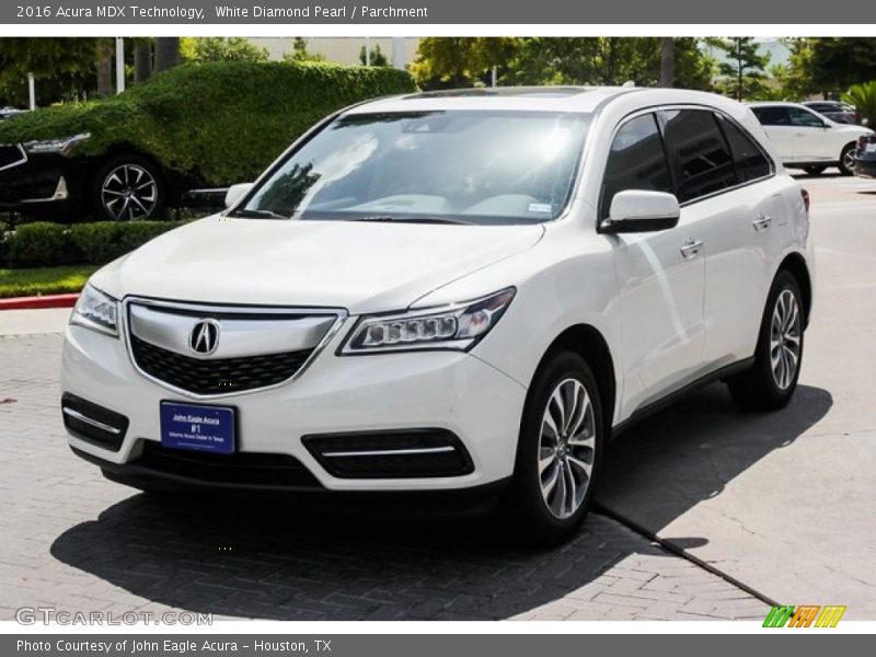 White Diamond Pearl / Parchment 2016 Acura MDX Technology