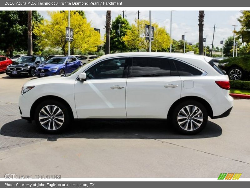 White Diamond Pearl / Parchment 2016 Acura MDX Technology