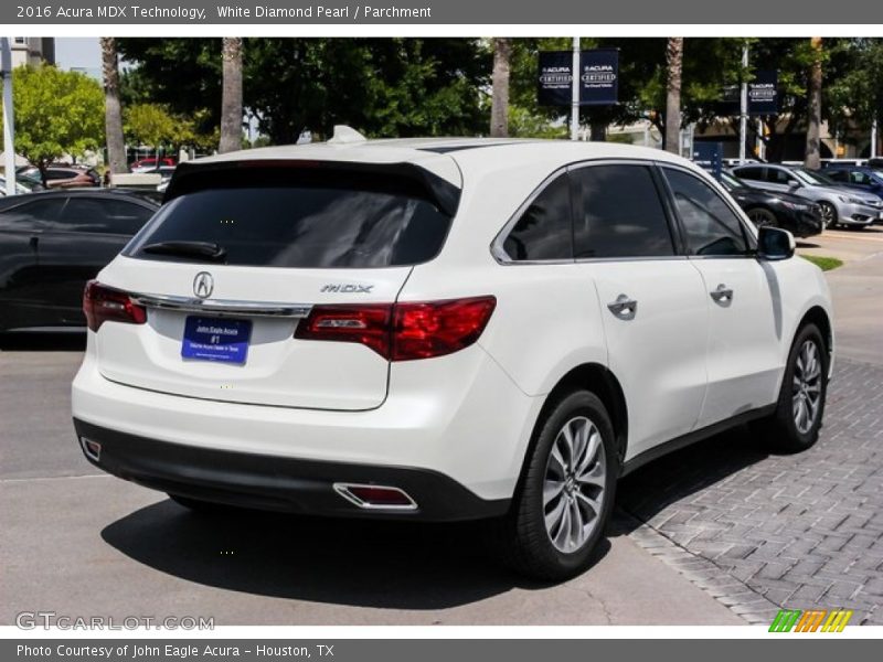 White Diamond Pearl / Parchment 2016 Acura MDX Technology