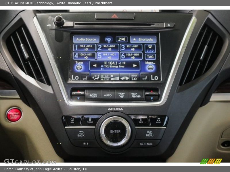 White Diamond Pearl / Parchment 2016 Acura MDX Technology