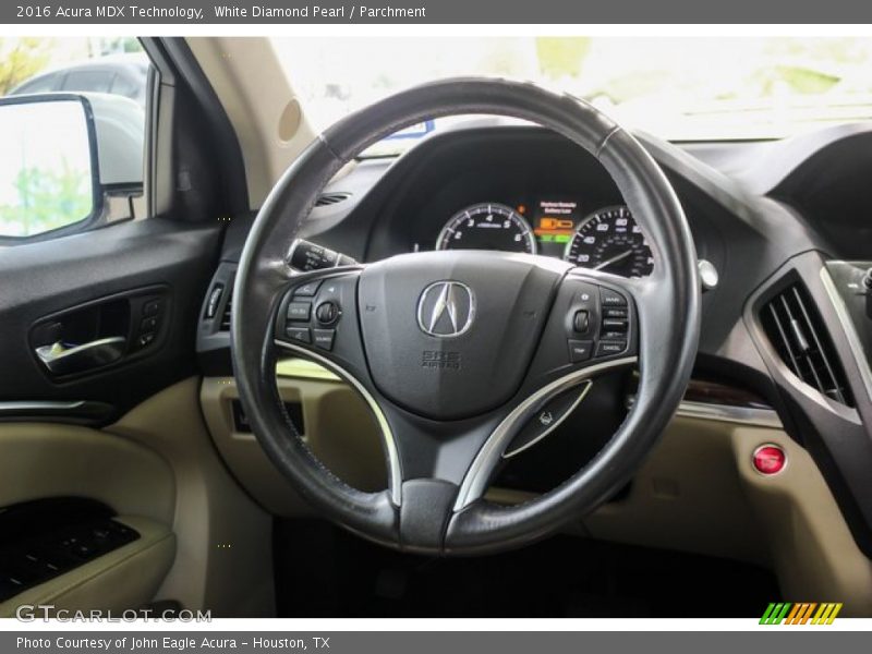 White Diamond Pearl / Parchment 2016 Acura MDX Technology