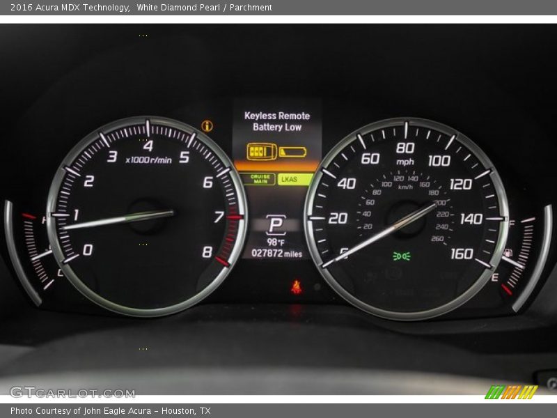 White Diamond Pearl / Parchment 2016 Acura MDX Technology