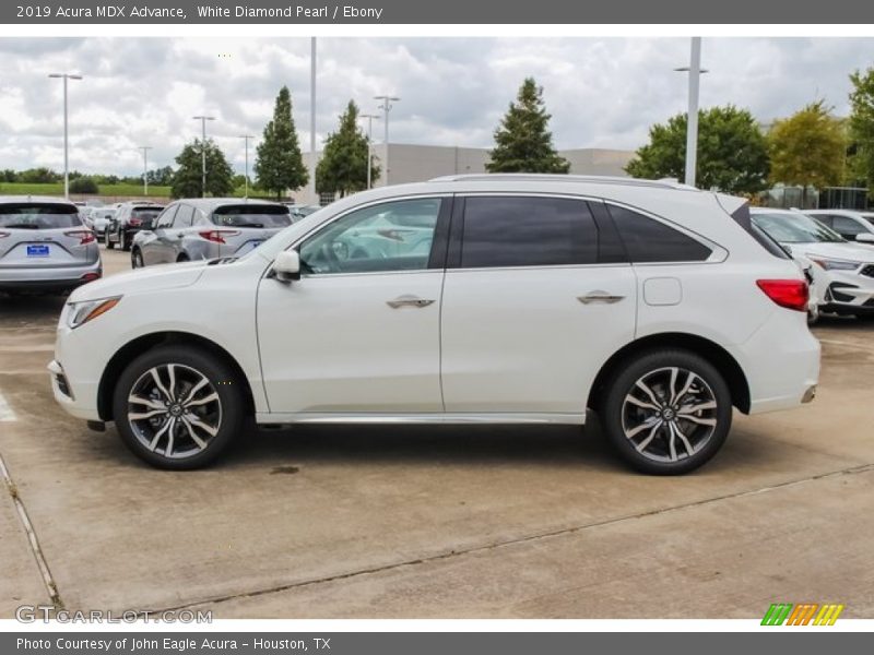 White Diamond Pearl / Ebony 2019 Acura MDX Advance
