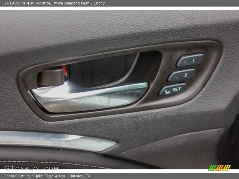 White Diamond Pearl / Ebony 2019 Acura MDX Advance