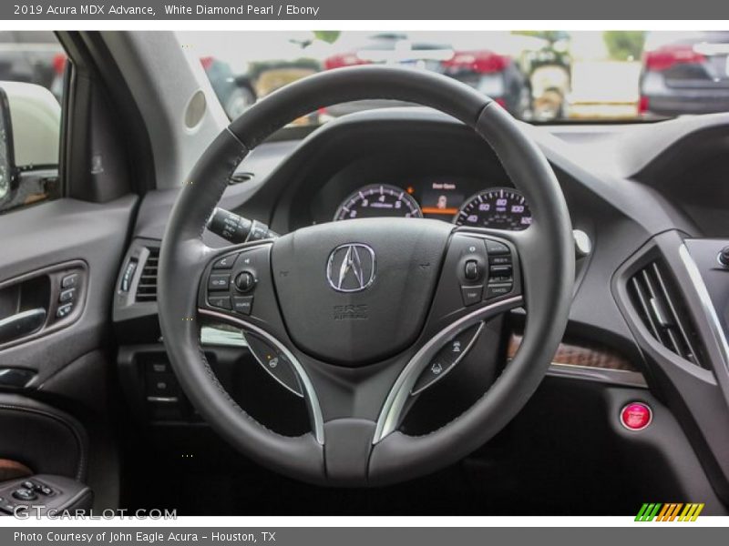 White Diamond Pearl / Ebony 2019 Acura MDX Advance
