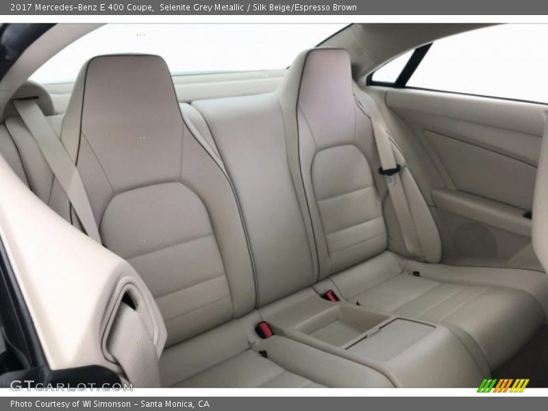Selenite Grey Metallic / Silk Beige/Espresso Brown 2017 Mercedes-Benz E 400 Coupe