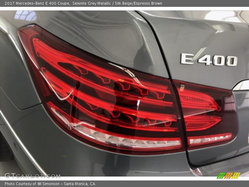 Selenite Grey Metallic / Silk Beige/Espresso Brown 2017 Mercedes-Benz E 400 Coupe
