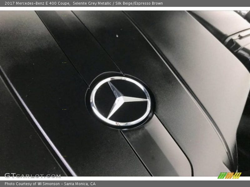 Selenite Grey Metallic / Silk Beige/Espresso Brown 2017 Mercedes-Benz E 400 Coupe