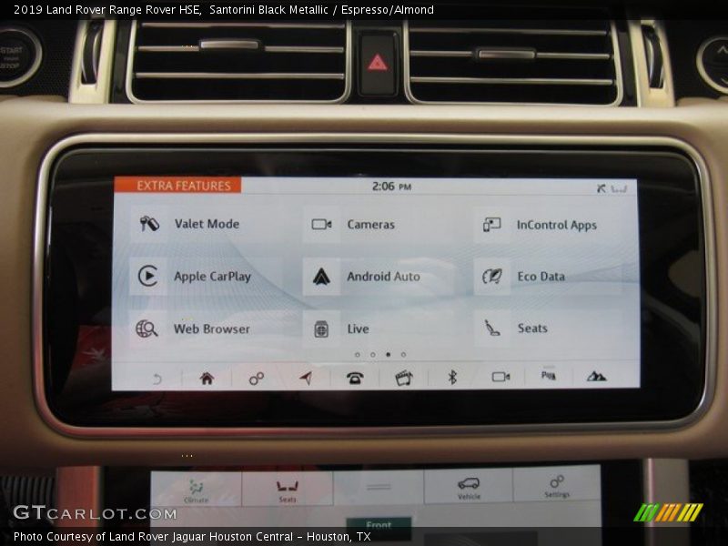 Santorini Black Metallic / Espresso/Almond 2019 Land Rover Range Rover HSE