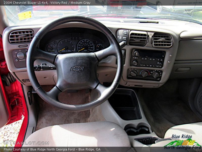 Victory Red / Medium Gray 2004 Chevrolet Blazer LS 4x4