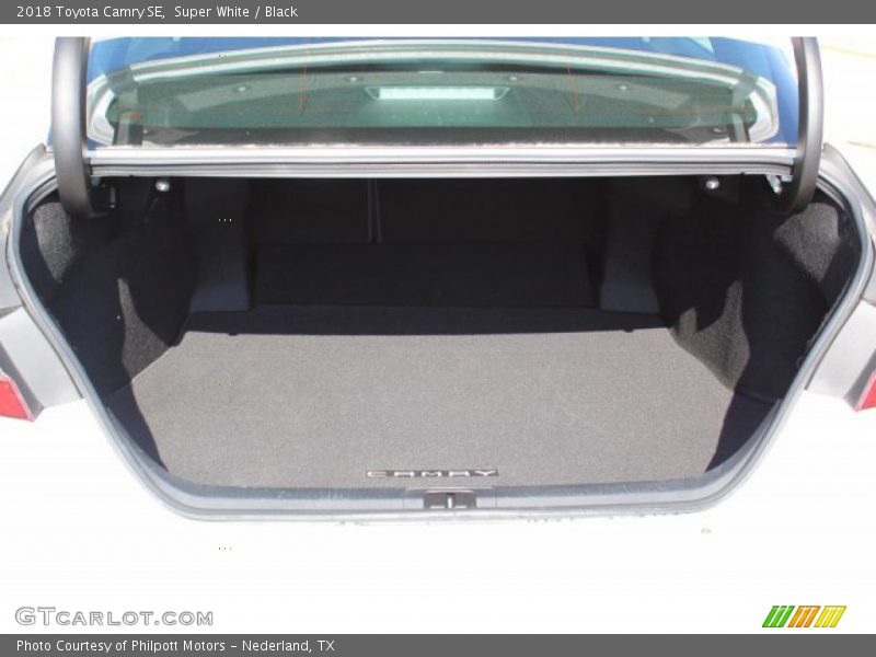 Super White / Black 2018 Toyota Camry SE
