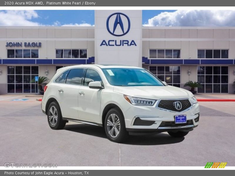 Platinum White Pearl / Ebony 2020 Acura MDX AWD