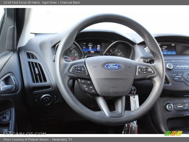 Ingot Silver / Charcoal Black 2018 Ford Focus SE Hatch