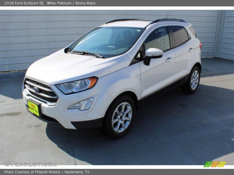 White Platinum / Ebony Black 2018 Ford EcoSport SE