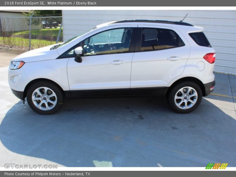 White Platinum / Ebony Black 2018 Ford EcoSport SE