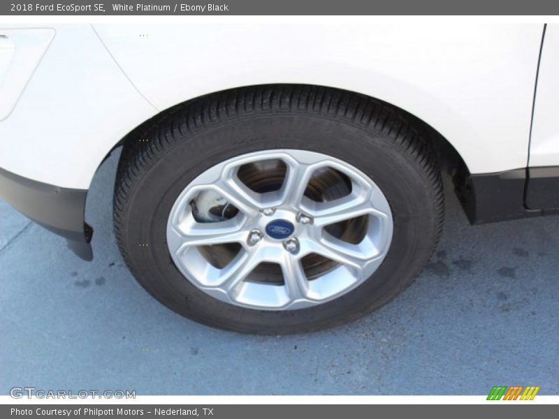 White Platinum / Ebony Black 2018 Ford EcoSport SE