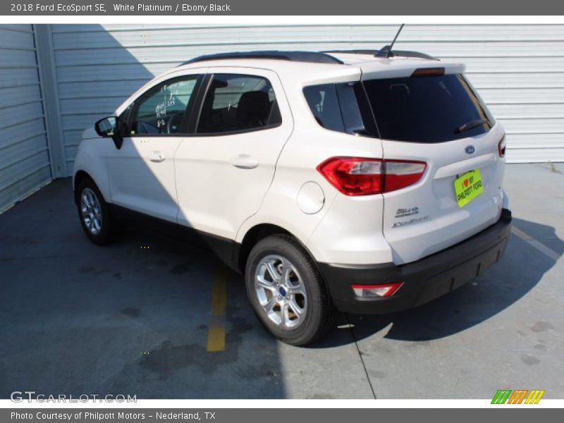 White Platinum / Ebony Black 2018 Ford EcoSport SE
