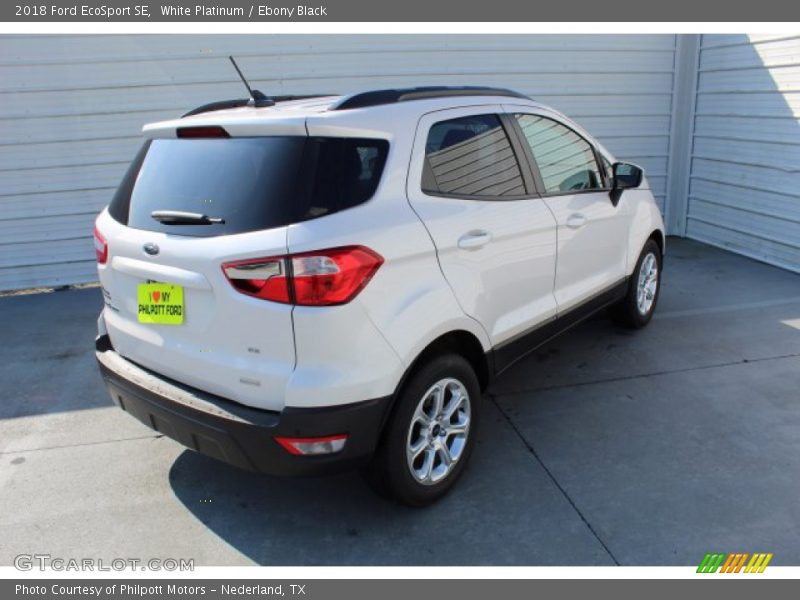 White Platinum / Ebony Black 2018 Ford EcoSport SE