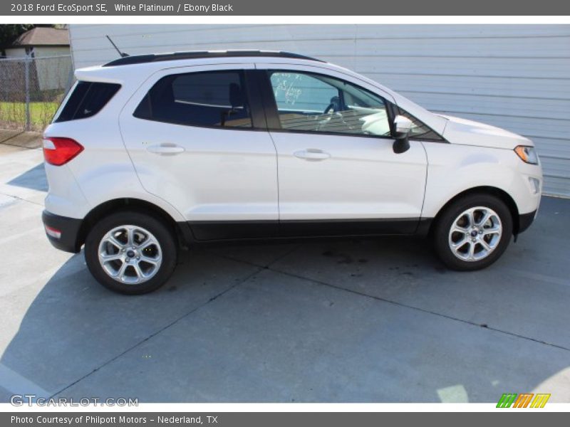 White Platinum / Ebony Black 2018 Ford EcoSport SE