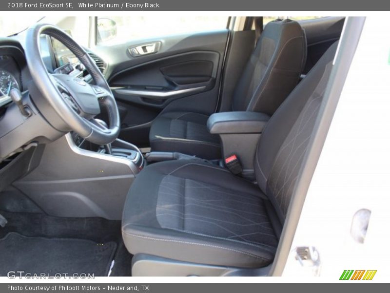 White Platinum / Ebony Black 2018 Ford EcoSport SE