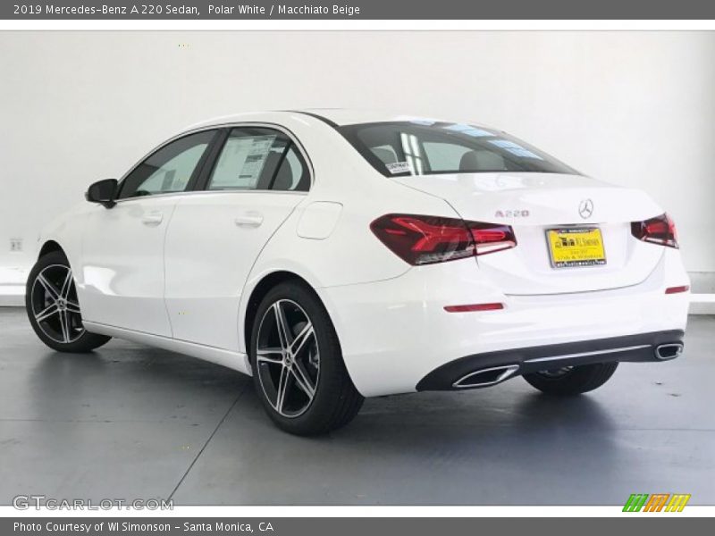 Polar White / Macchiato Beige 2019 Mercedes-Benz A 220 Sedan