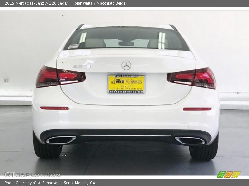 Polar White / Macchiato Beige 2019 Mercedes-Benz A 220 Sedan