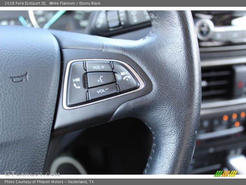 White Platinum / Ebony Black 2018 Ford EcoSport SE