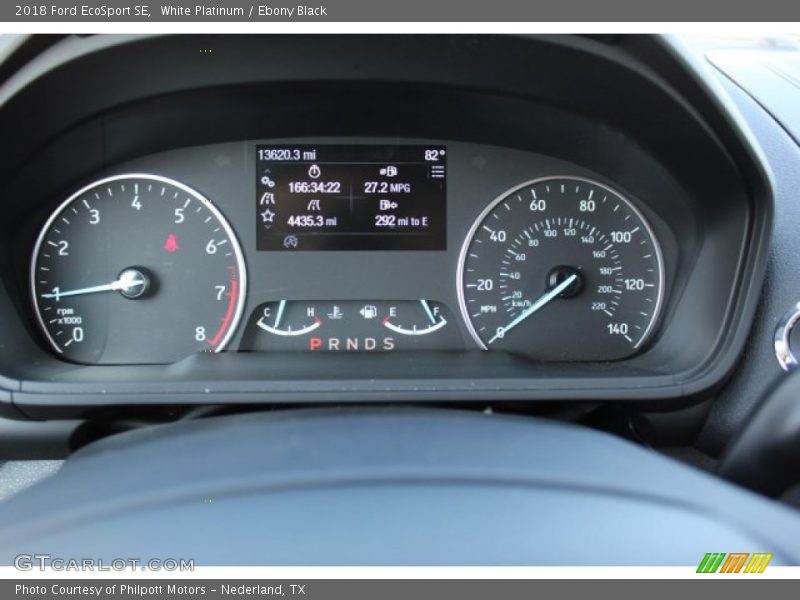 White Platinum / Ebony Black 2018 Ford EcoSport SE
