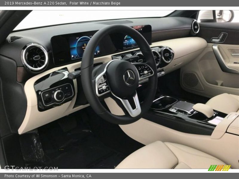 Polar White / Macchiato Beige 2019 Mercedes-Benz A 220 Sedan