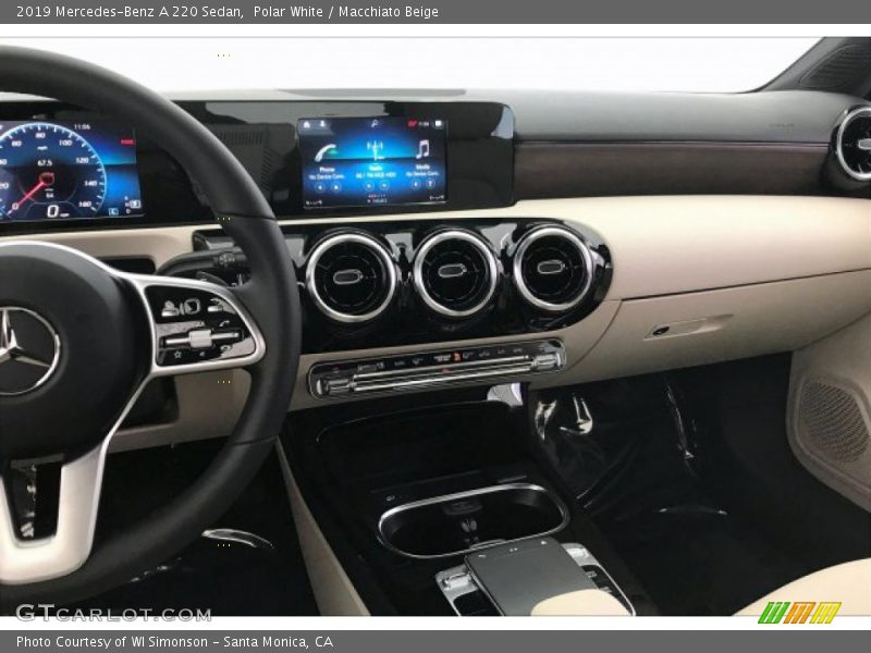 Polar White / Macchiato Beige 2019 Mercedes-Benz A 220 Sedan