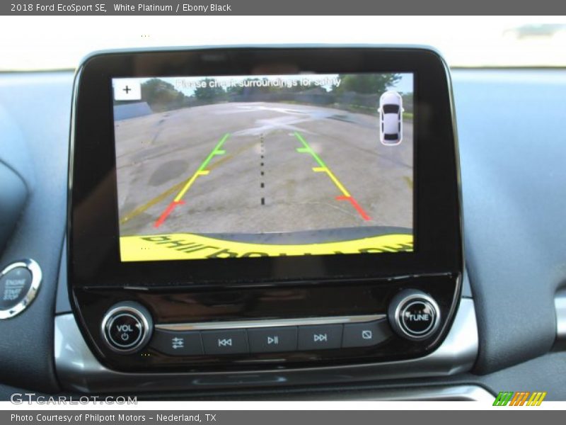 White Platinum / Ebony Black 2018 Ford EcoSport SE