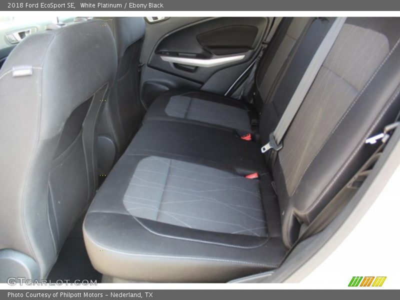 White Platinum / Ebony Black 2018 Ford EcoSport SE