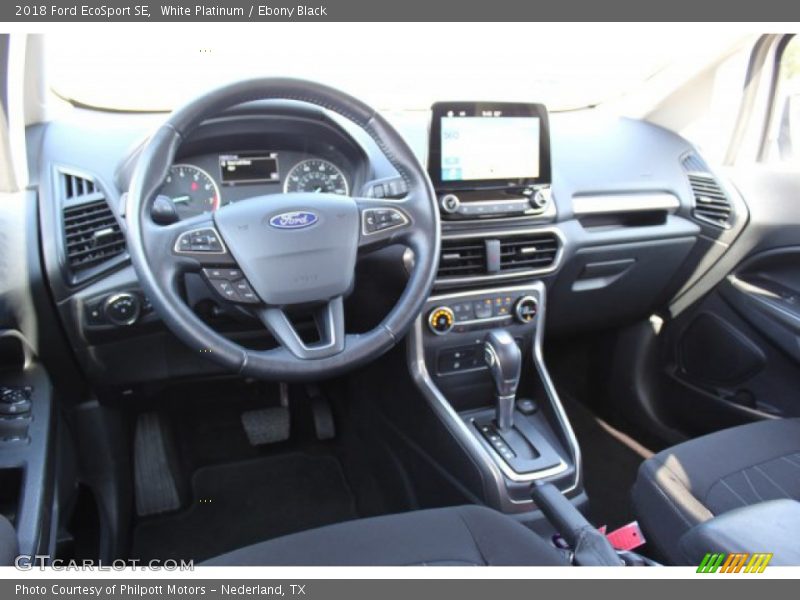 White Platinum / Ebony Black 2018 Ford EcoSport SE