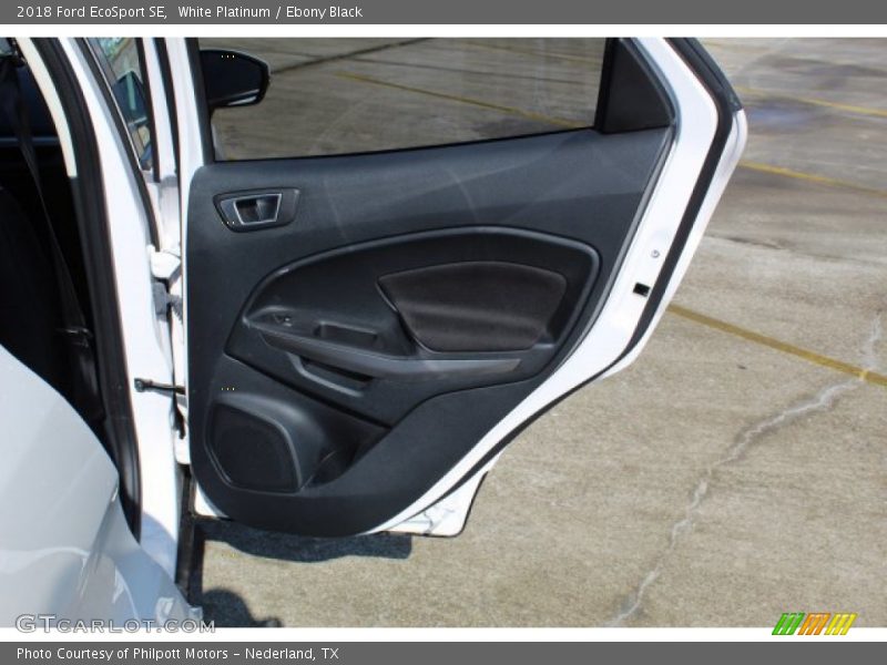 White Platinum / Ebony Black 2018 Ford EcoSport SE
