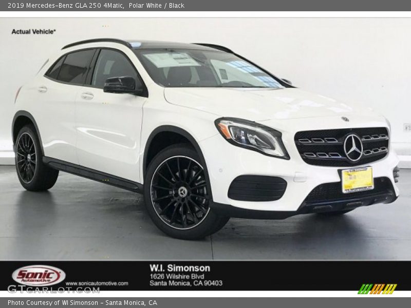 Polar White / Black 2019 Mercedes-Benz GLA 250 4Matic