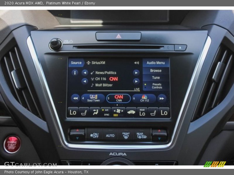Platinum White Pearl / Ebony 2020 Acura MDX AWD