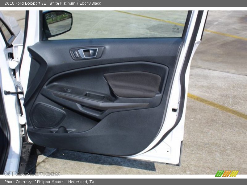 White Platinum / Ebony Black 2018 Ford EcoSport SE